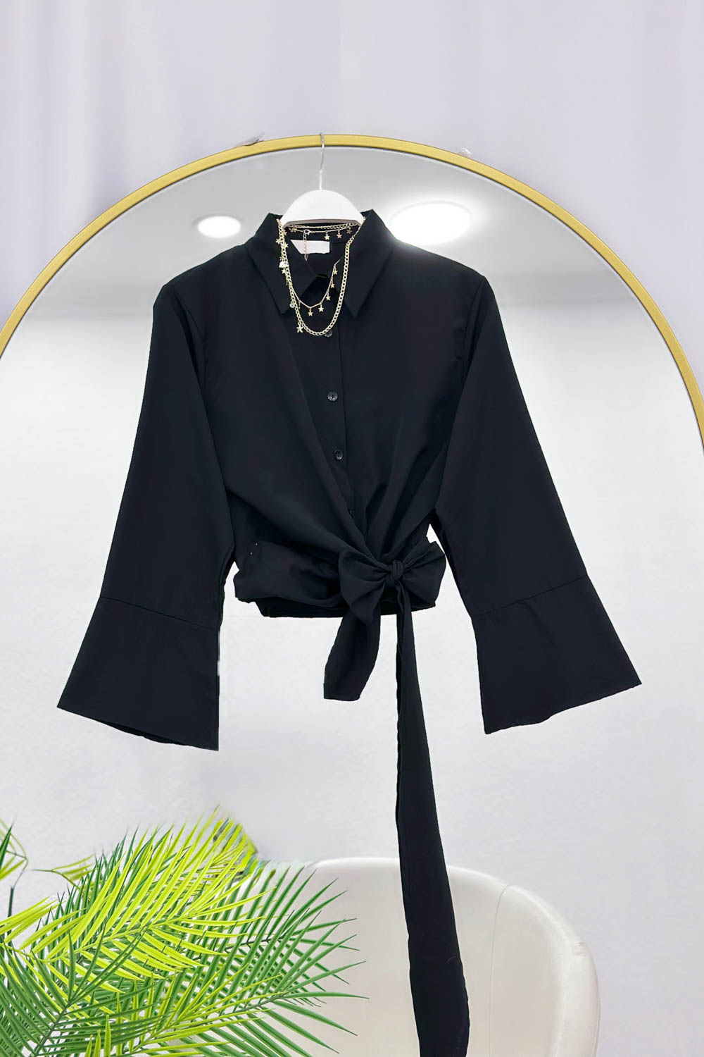 ÖNDEN BAĞLAMALI GÖMLEK