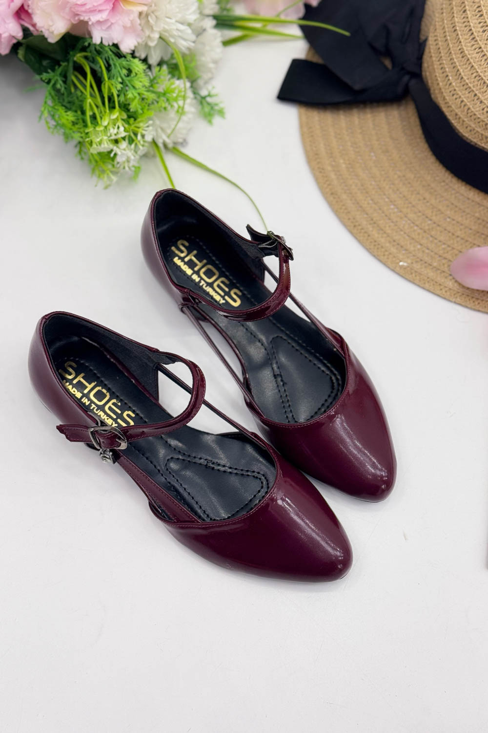 YAN KEMERLİ KADIN BABET AYAKKABI