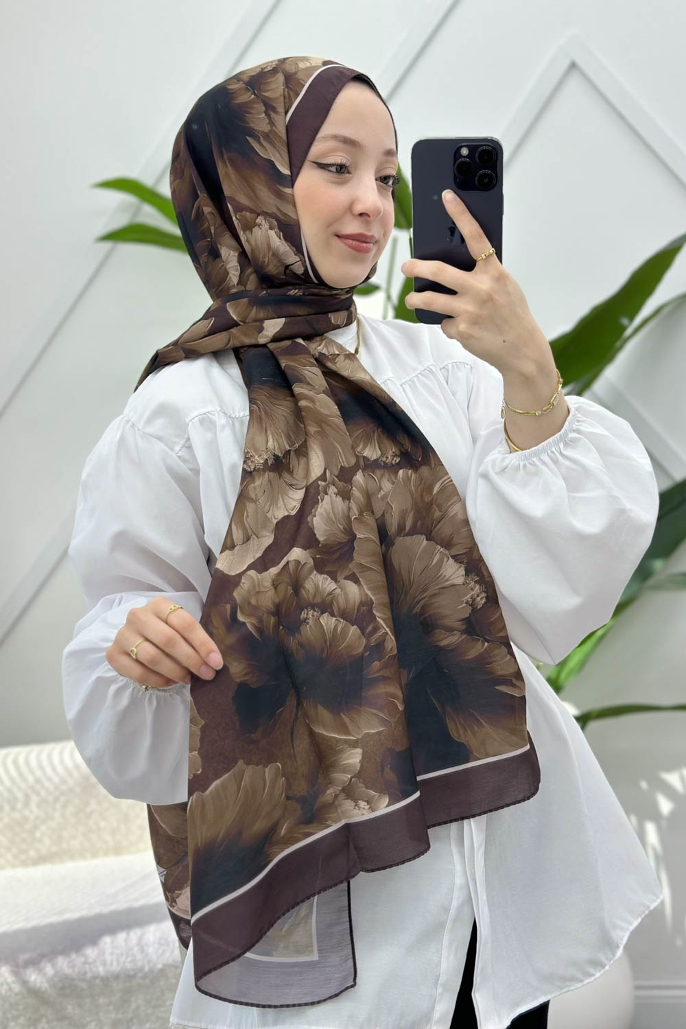 KAHVERENGİ SERİSİ PAMUK ŞAL SERİSİ