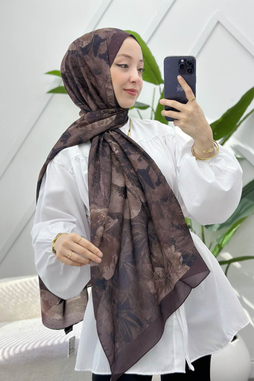 KAHVERENGİ SERİSİ PAMUK ŞAL SERİSİ