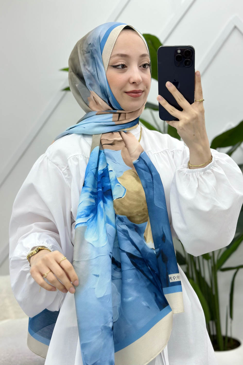 MANOLYA DESENLİ PAMUK ŞAL SERİSİ