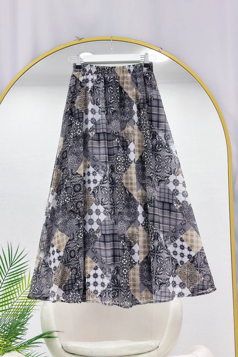 BELİ LASTİKLİ OTANTIK ETEK