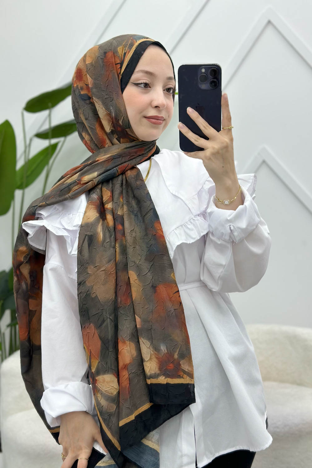 FLEUR DESEN BAMBU ŞAL