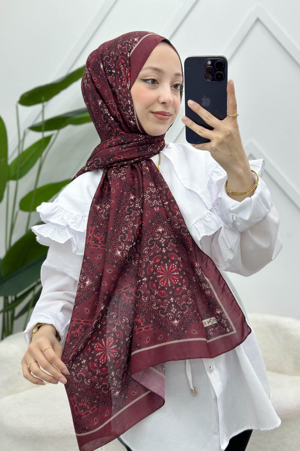 SOFT PAMUK ETNİK DESEN ŞAL