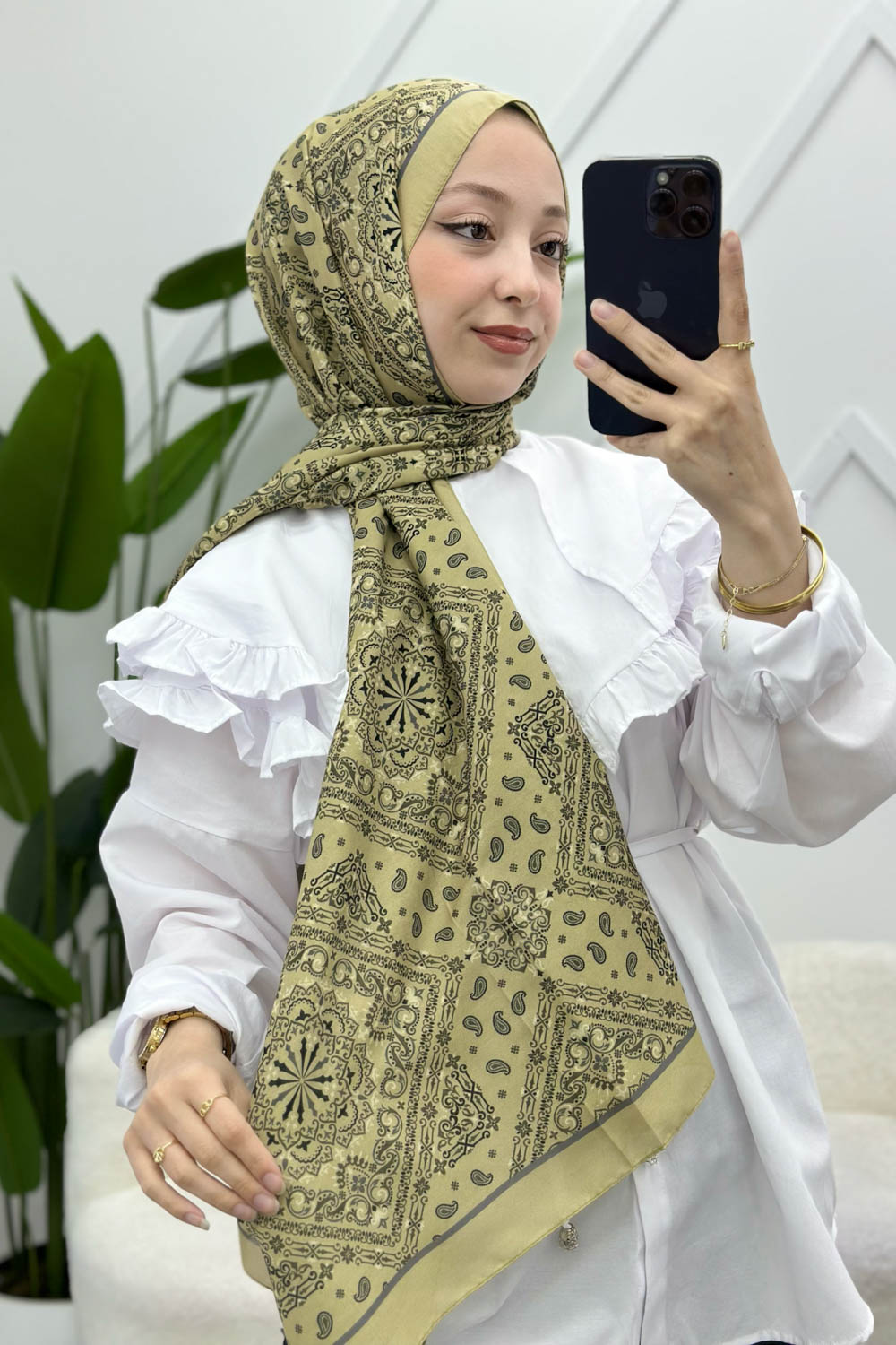 SOFT PAMUK ETNİK DESEN ŞAL