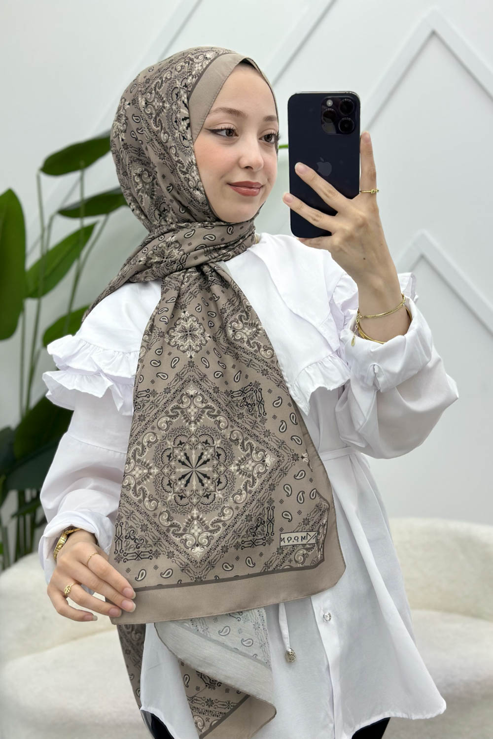 SOFT PAMUK ETNİK DESEN ŞAL