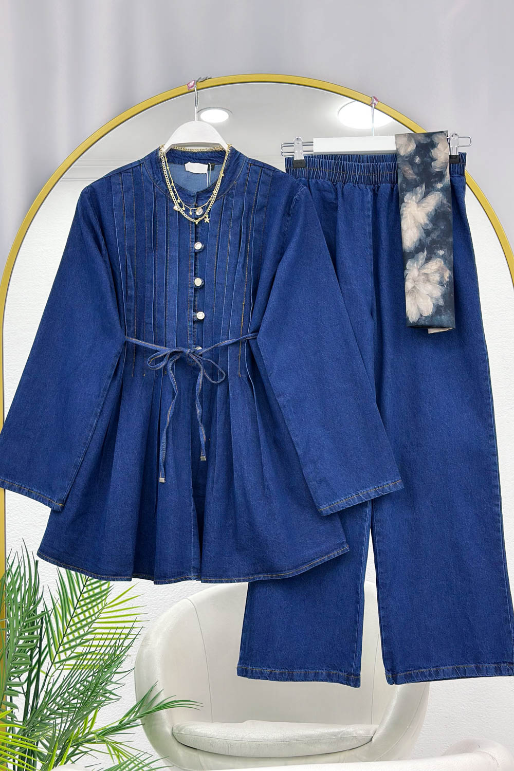 PENS DETAYLI KADIN KOT TAKIM