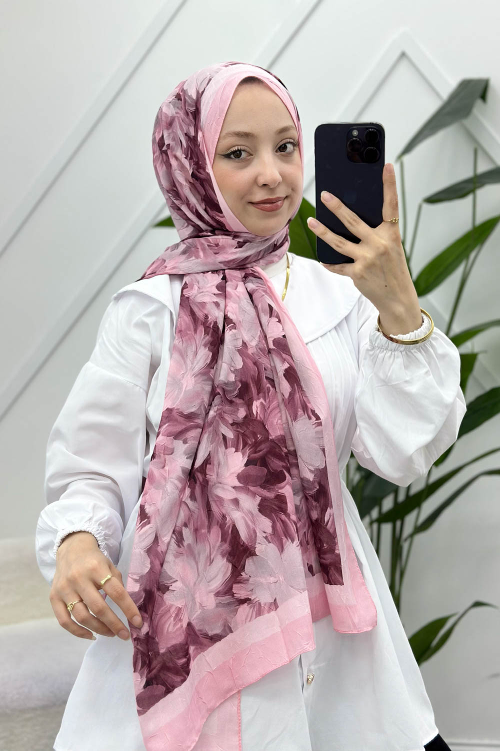 BAMBU KRAŞ PEMBE MİX ŞAL