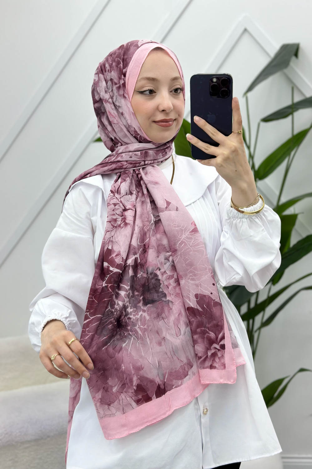 BAMBU KRAŞ PEMBE MİX ŞAL