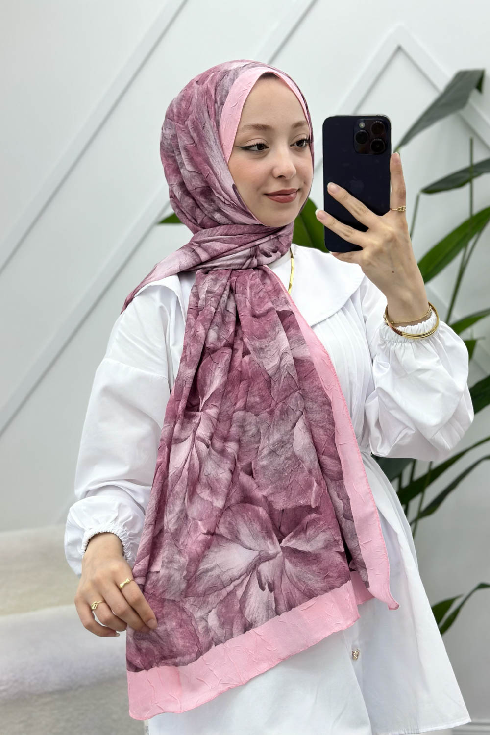 BAMBU KRAŞ PEMBE MİX ŞAL