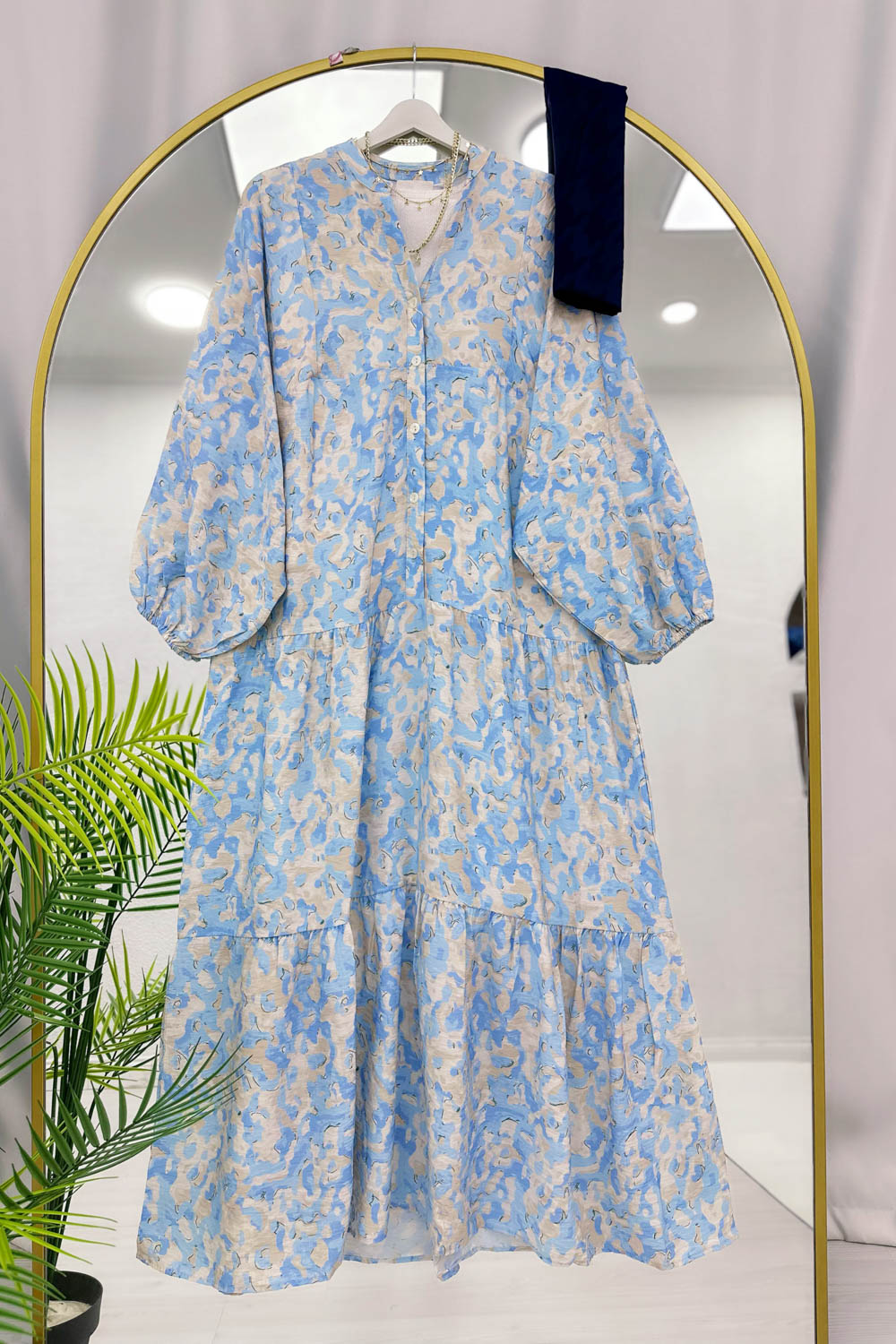 ALAÇATI MODEL OVERSİZE KESİM MNGO KUMAŞ ELBİSE