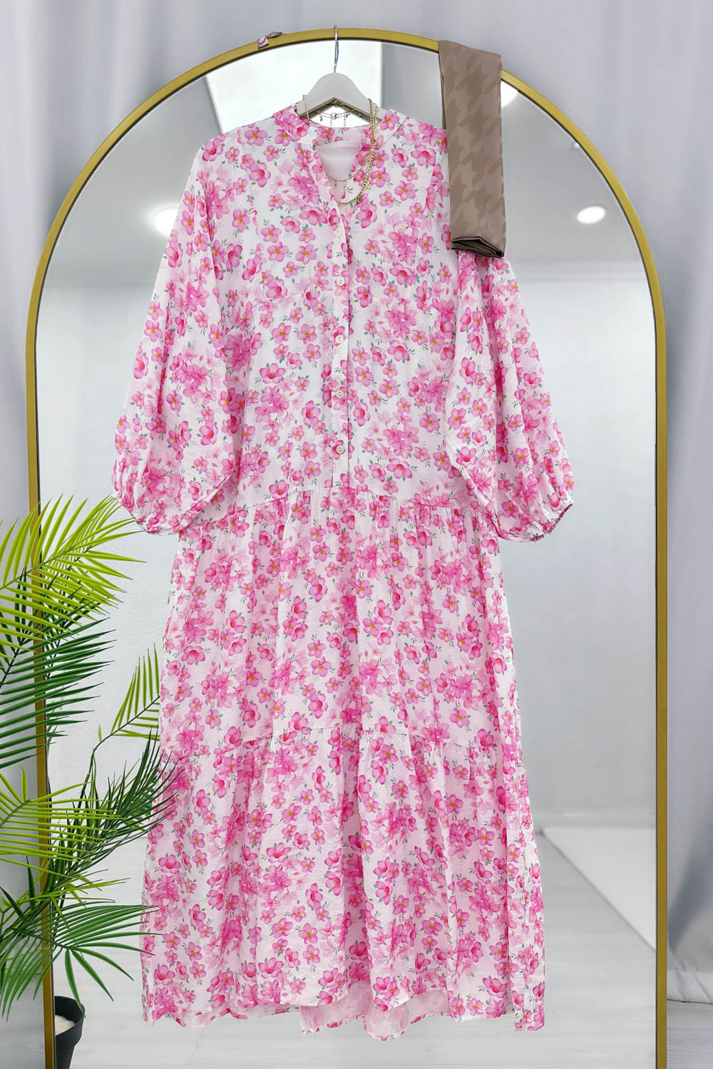 ALAÇATI MODEL OVERSİZE KESİM MNGO KUMAŞ ELBİSE
