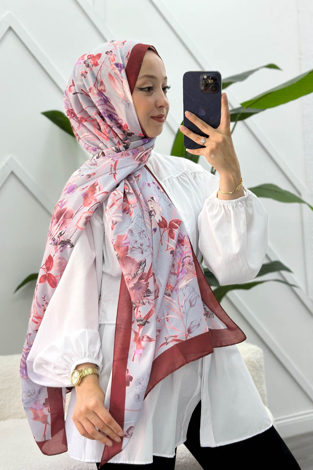 ÇİÇEK BAHÇESİ DESEN PAMUK SOFT ŞAL