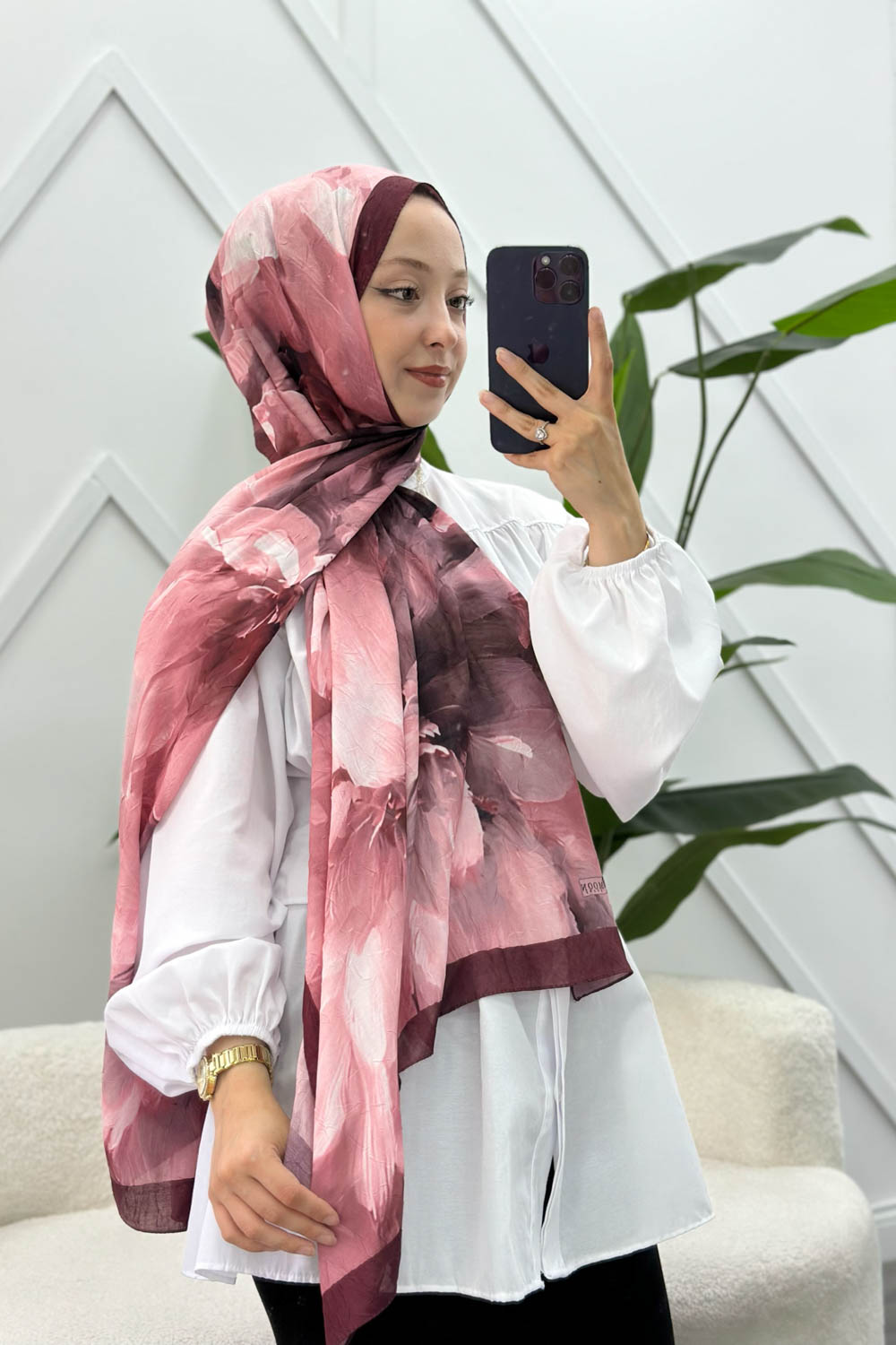 EBRU  DESEN PAMUK SOFT ŞAL