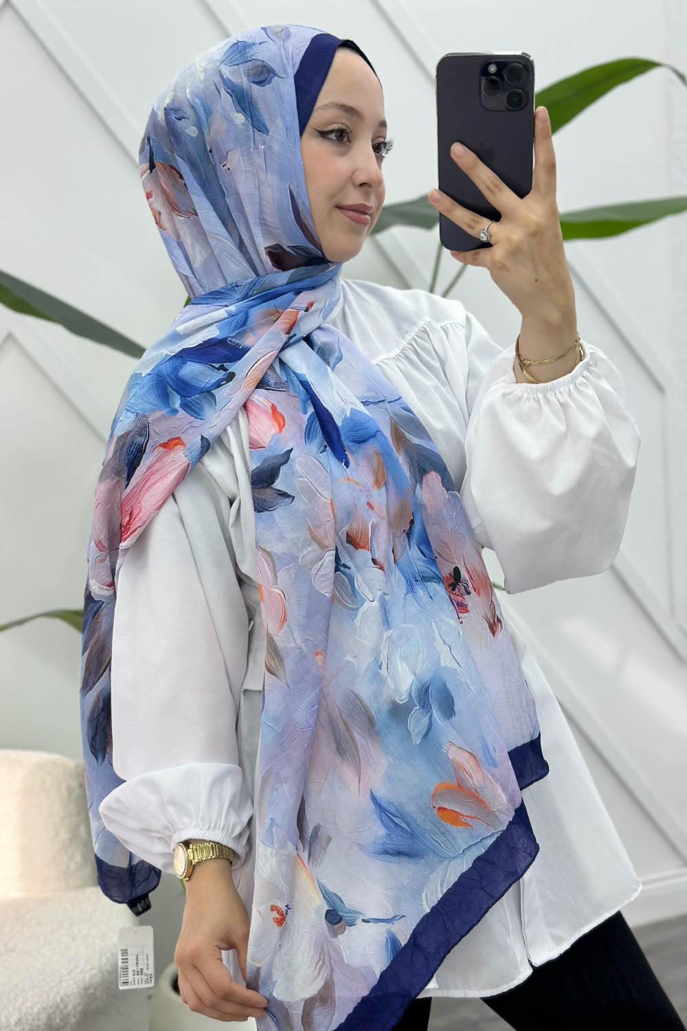 MENEKŞE  DESEN PAMUK SOFT ŞAL