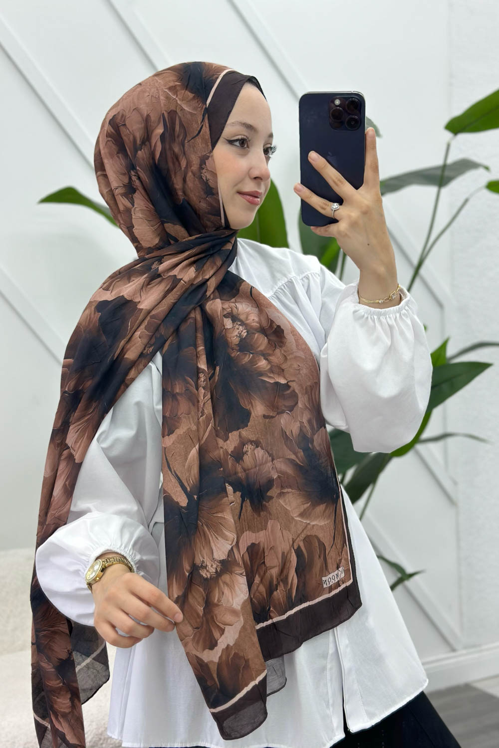 KAHVERENGİ PAMUK SOFT ŞAL SERİSİ