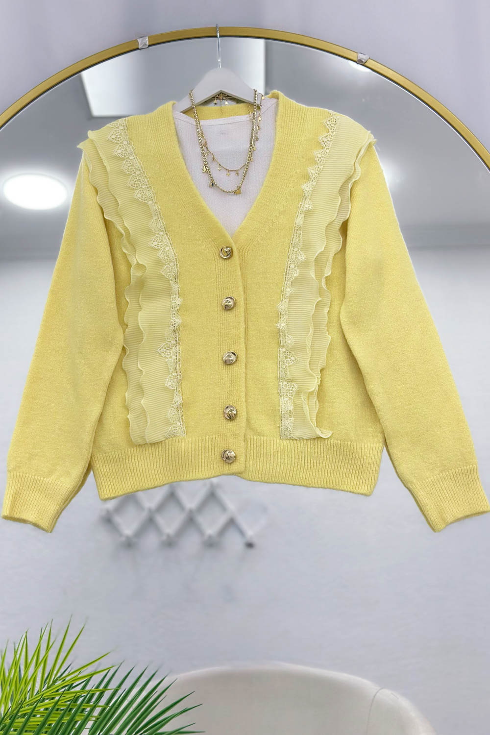 GÜPÜR VE FIRFIR DETAYLI ANGORA HIRKA