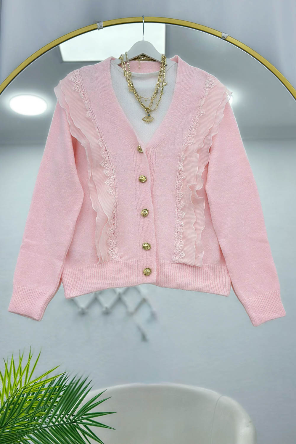 GÜPÜR VE FIRFIR DETAYLI ANGORA HIRKA