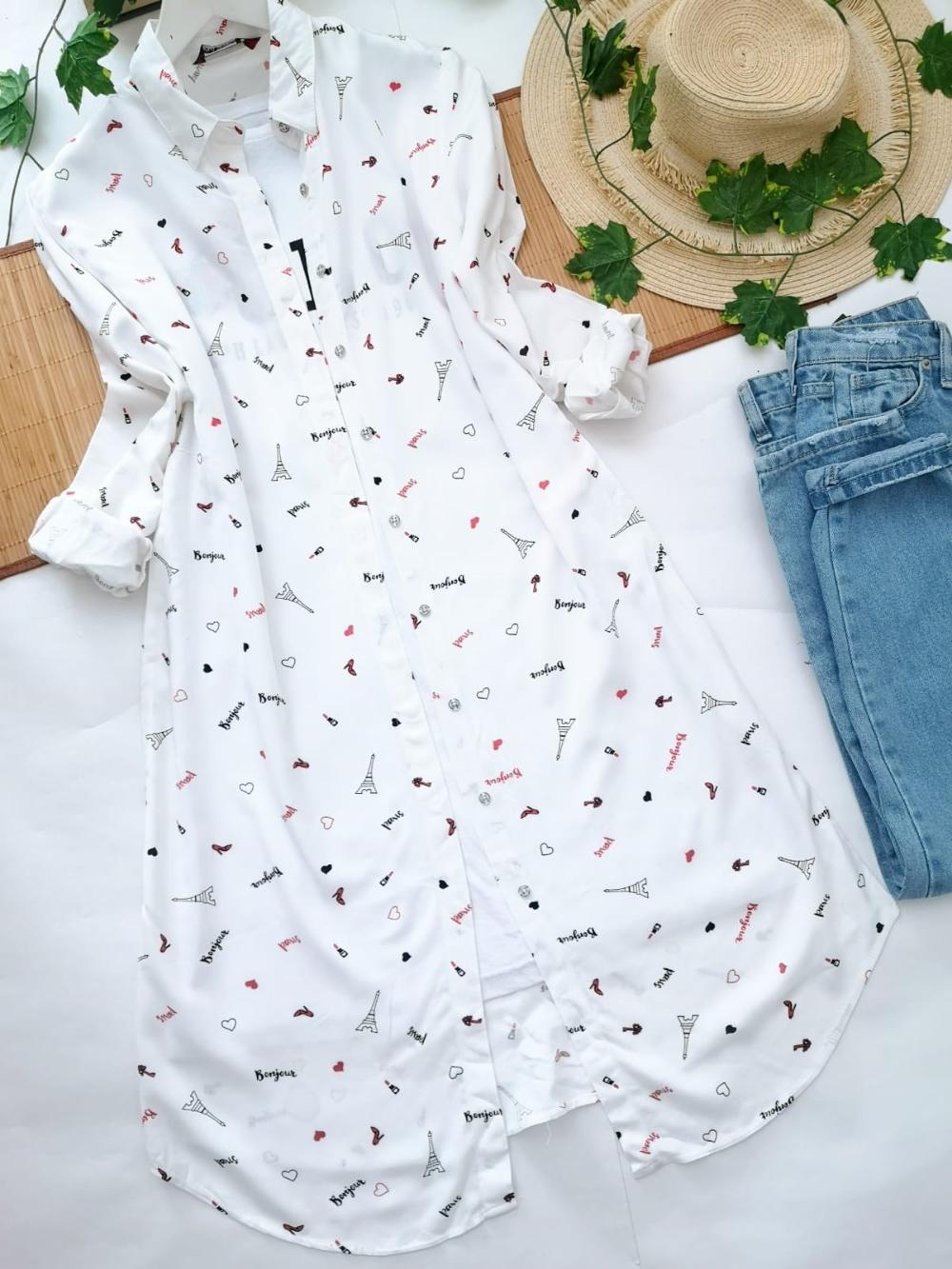 EYFEL VİSKON GÖMLEK