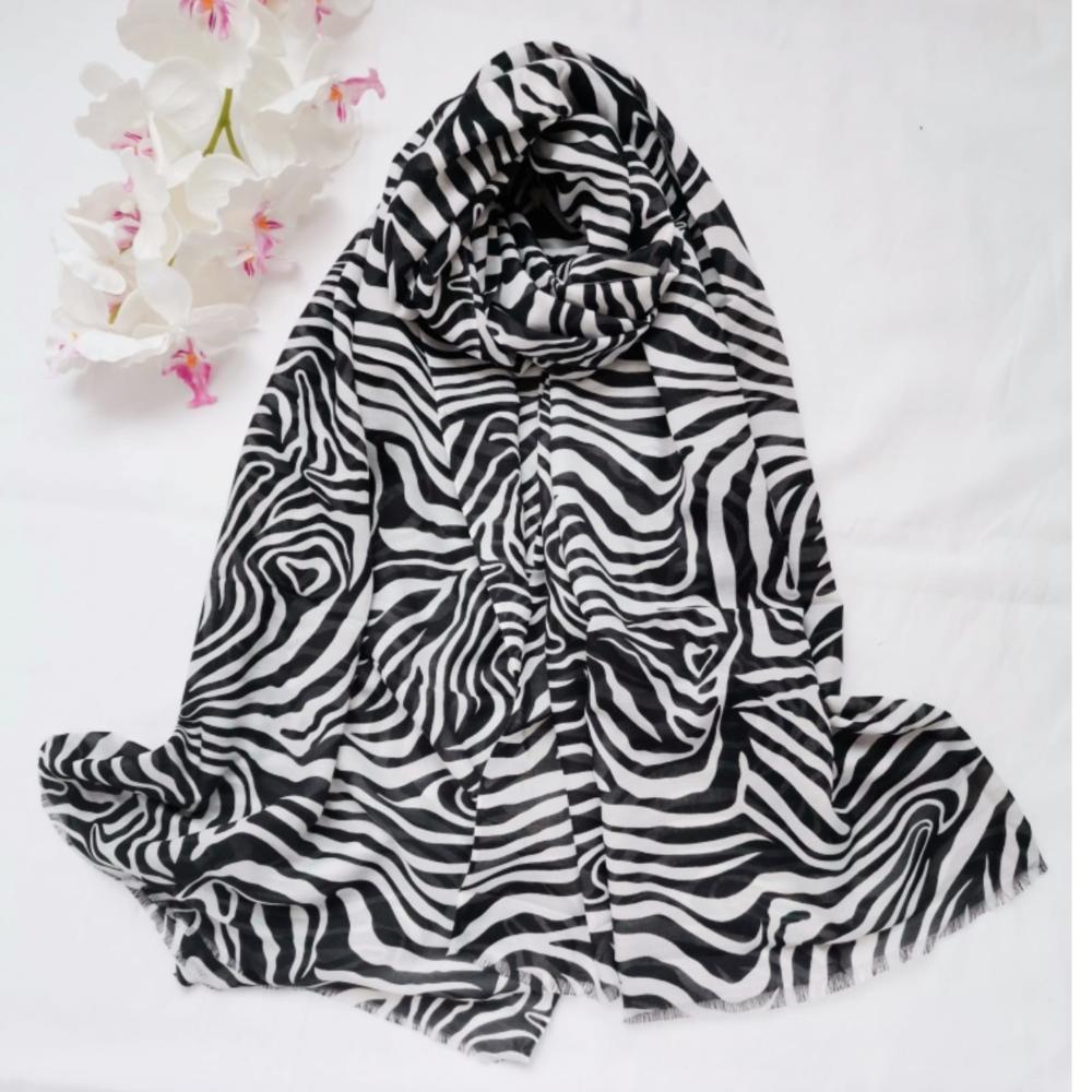 ZEBRA DESEN PAMUK ŞAL