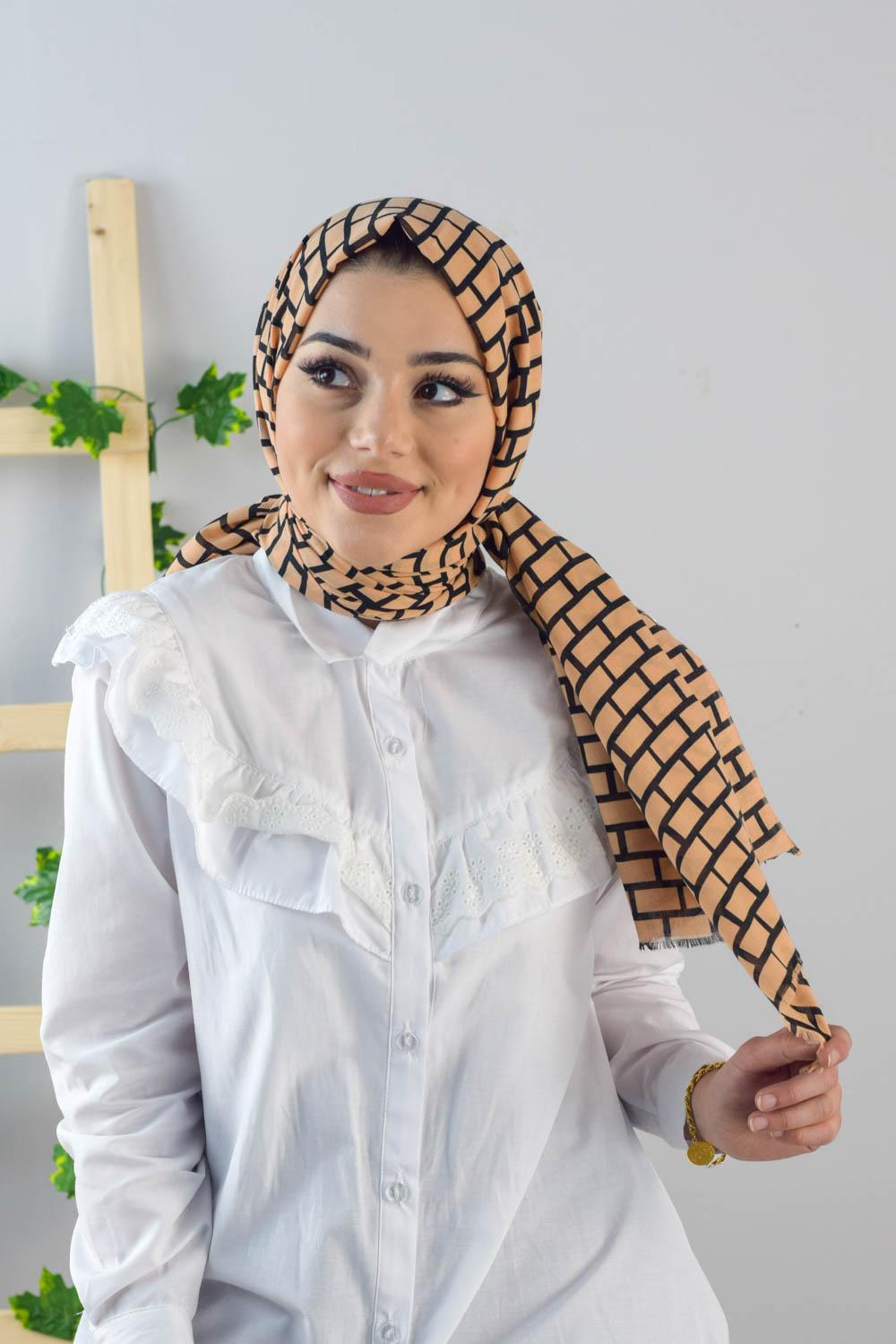 BLOCK DESEN PAMUK ŞAL