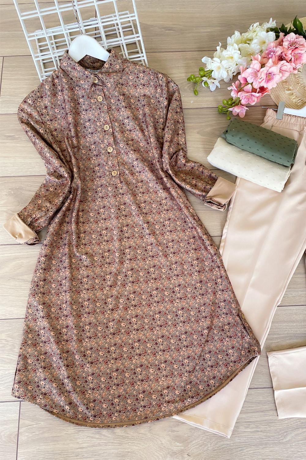 SONBAHAR DESEN PATLI  TUNİK