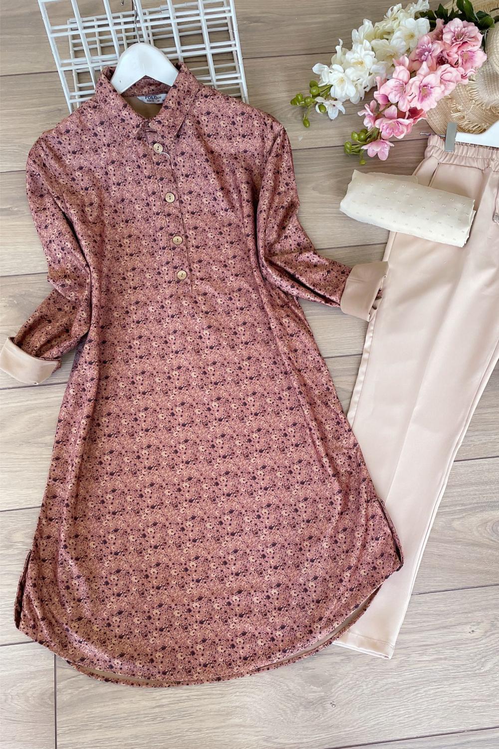 SONBAHAR DESEN PATLI  TUNİK