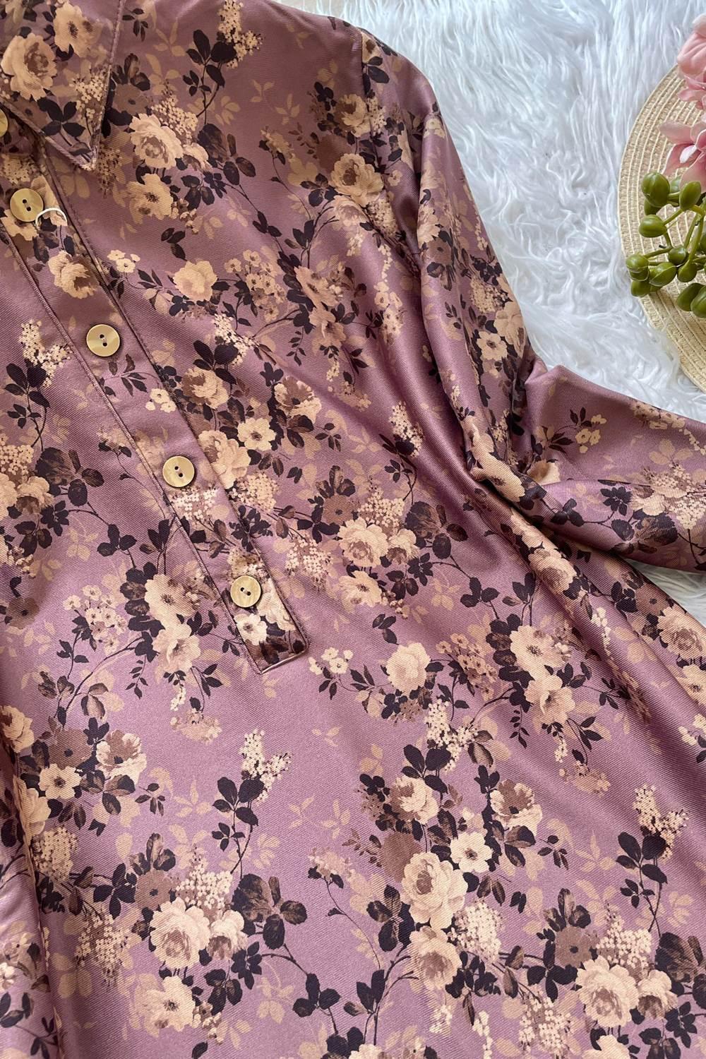 SONBAHAR DESEN PATLI  TUNİK