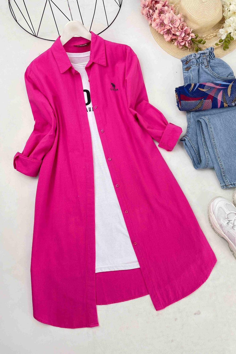 GABARDİN UZUN GÖMLEK