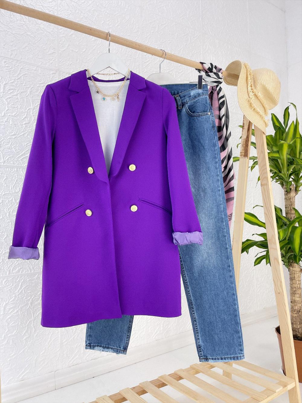 GOLD DÜĞMELİ BLAZER CEKET