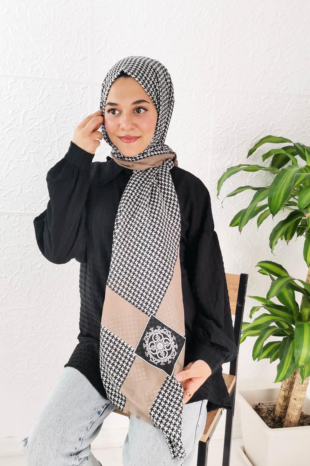 RENKLİ KAZAYAĞI PAMUK ŞAL