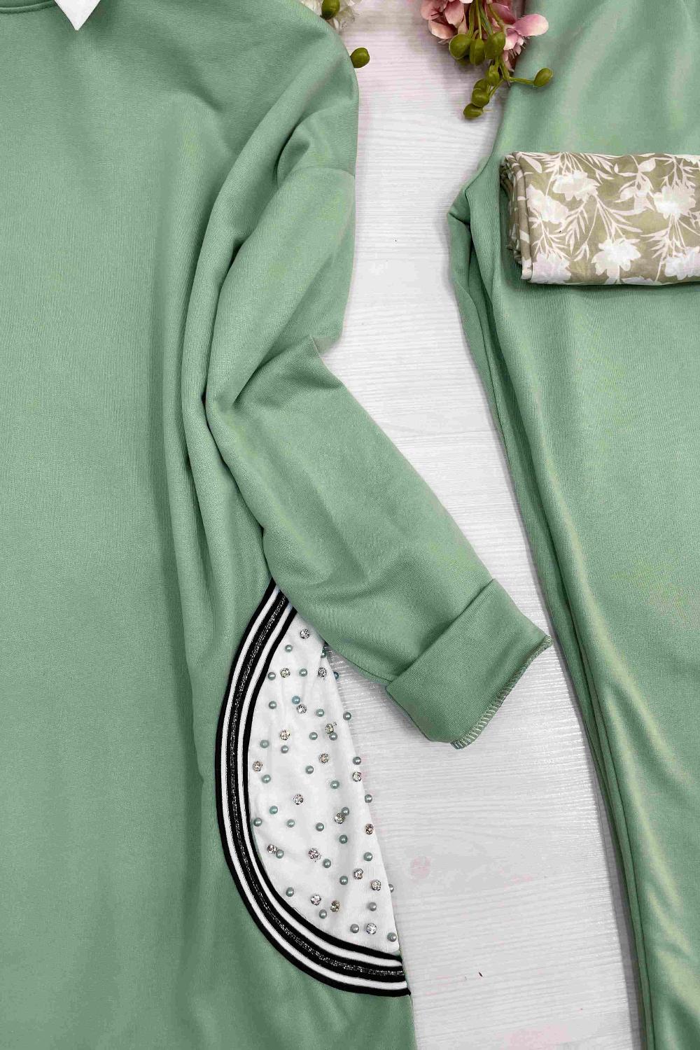 OMUZU  TAŞ DETAYLI TAKIM