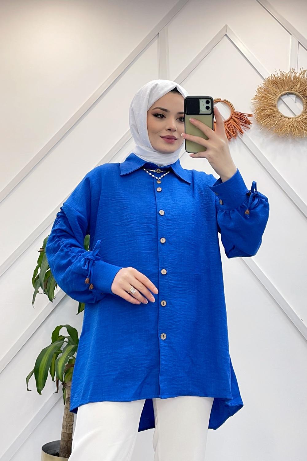 KOLU BÜZGÜLÜ AEROBİN GÖMLEK