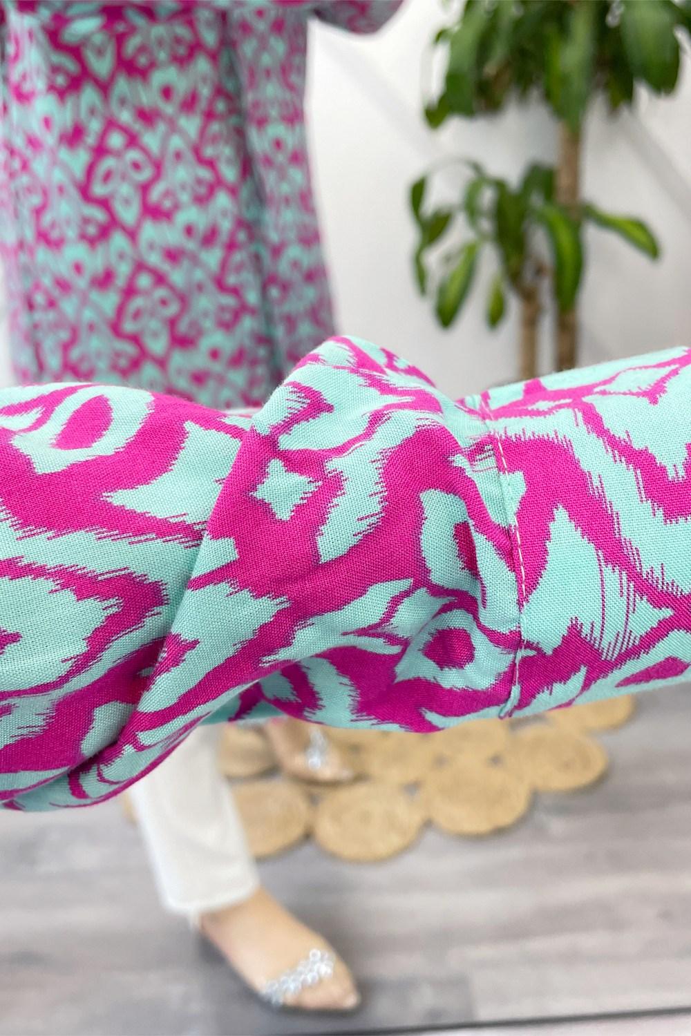 ŞAL DESEN VİSKON GÖMLEK