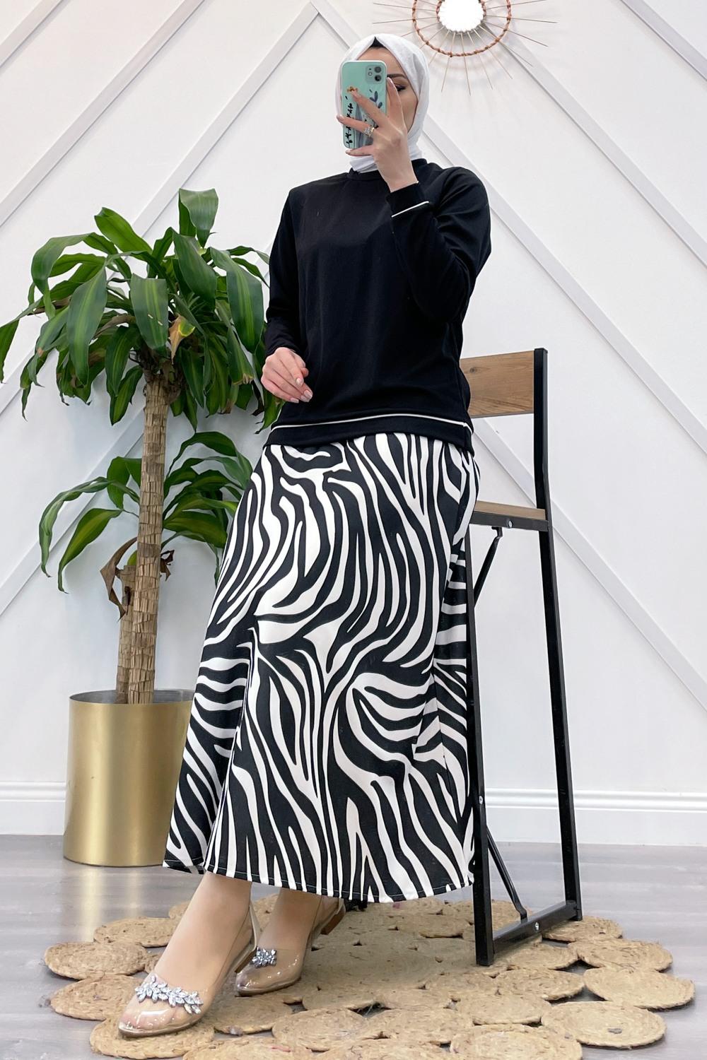 ÇİZGİLİ ETEK TAKIM