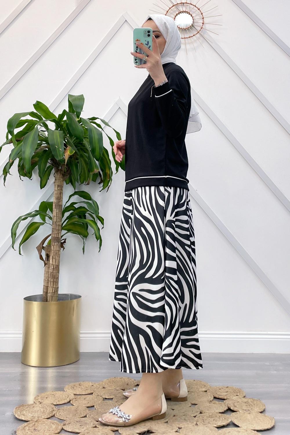 ÇİZGİLİ ETEK TAKIM