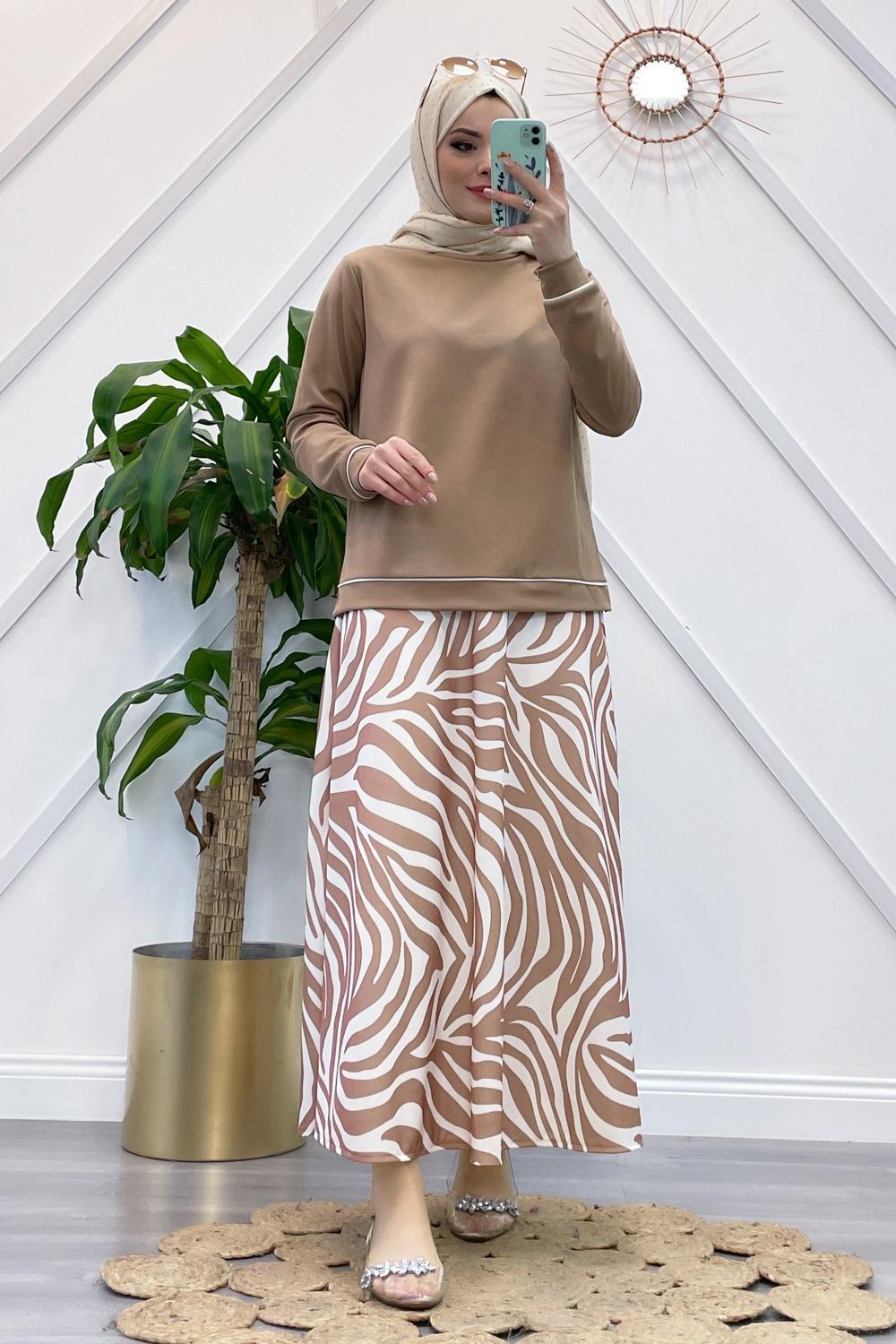 ÇİZGİLİ ETEK TAKIM