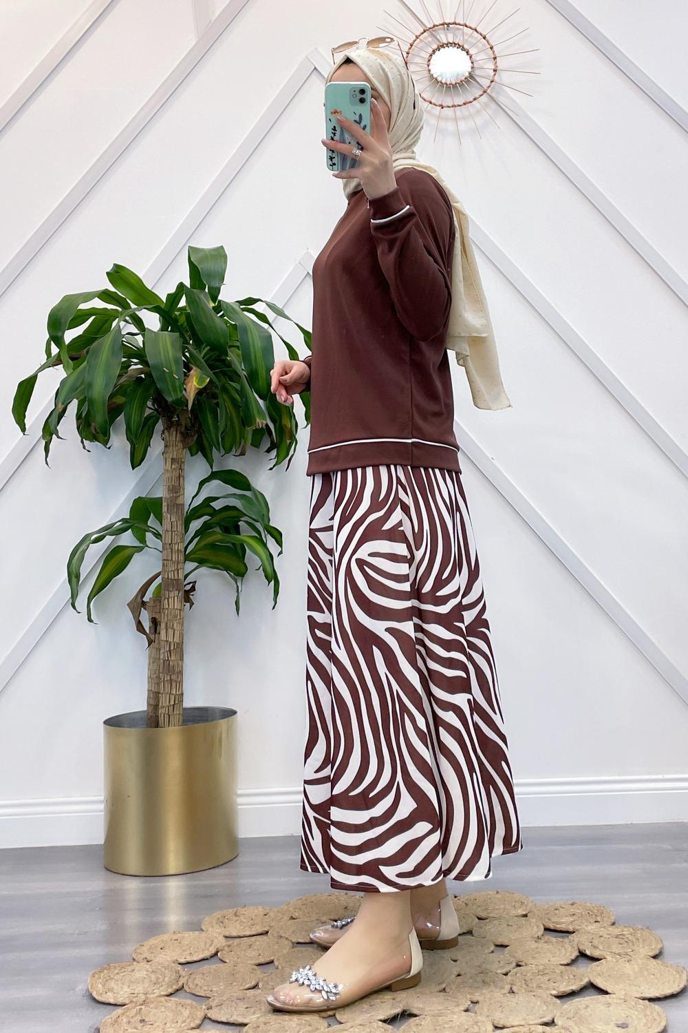 ÇİZGİLİ ETEK TAKIM