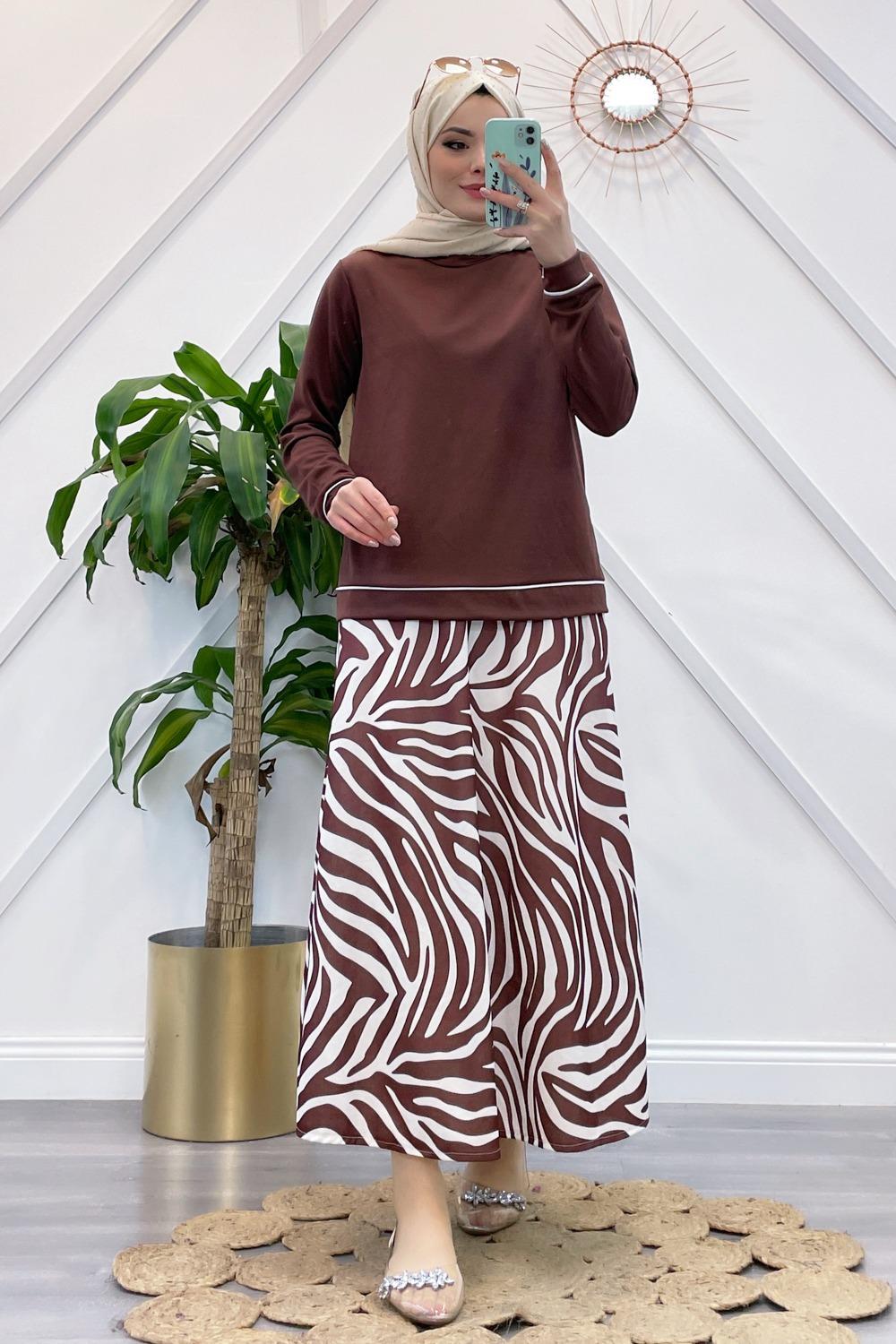 ÇİZGİLİ ETEK TAKIM