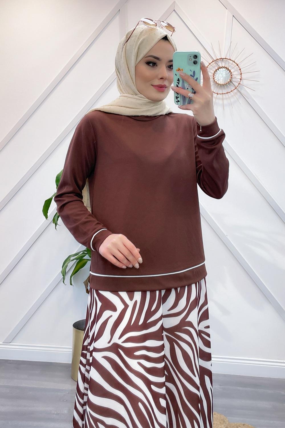 ÇİZGİLİ ETEK TAKIM