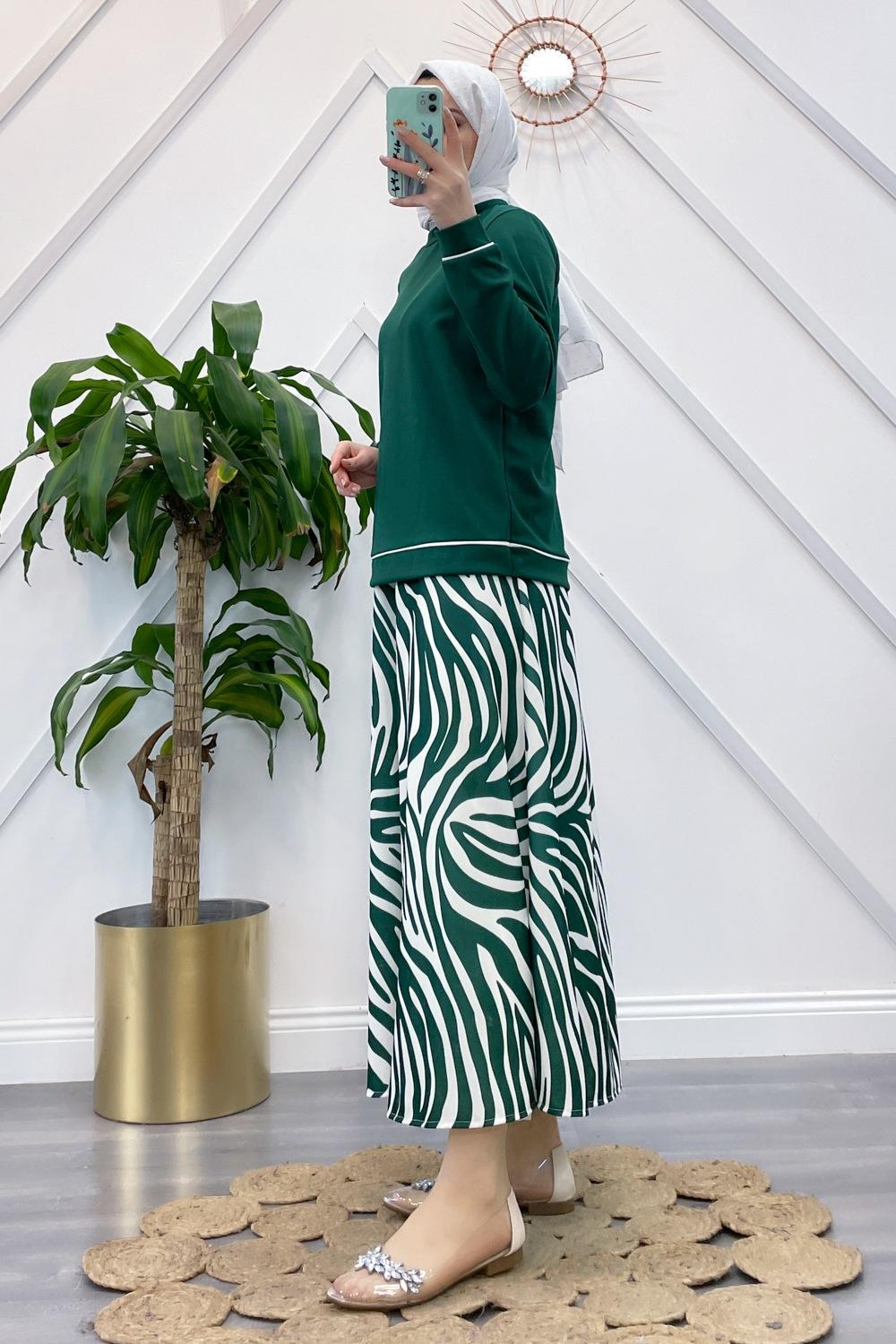 ÇİZGİLİ ETEK TAKIM