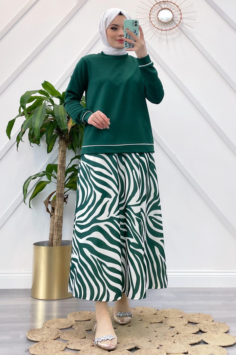 ÇİZGİLİ ETEK TAKIM