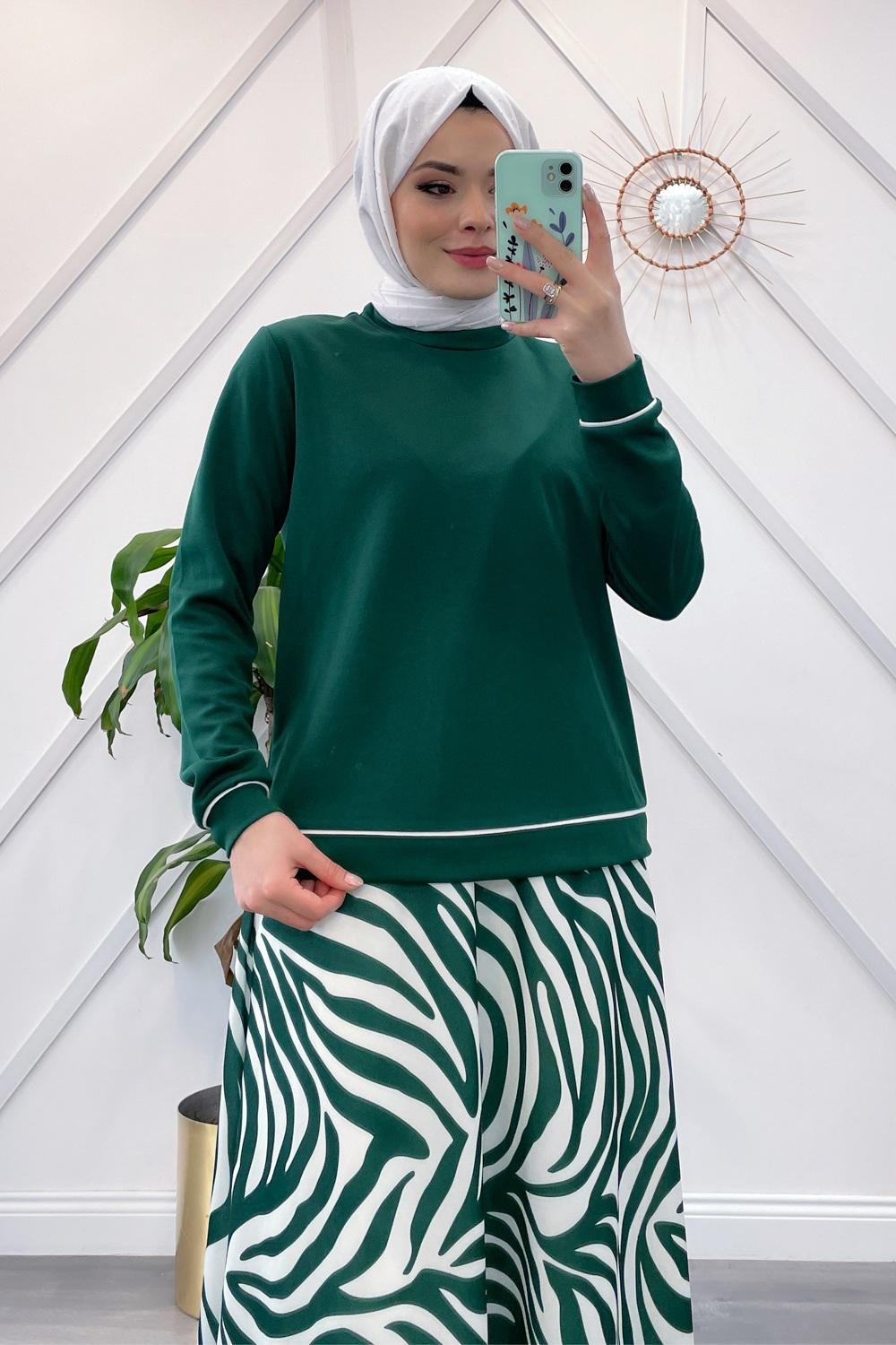 ÇİZGİLİ ETEK TAKIM