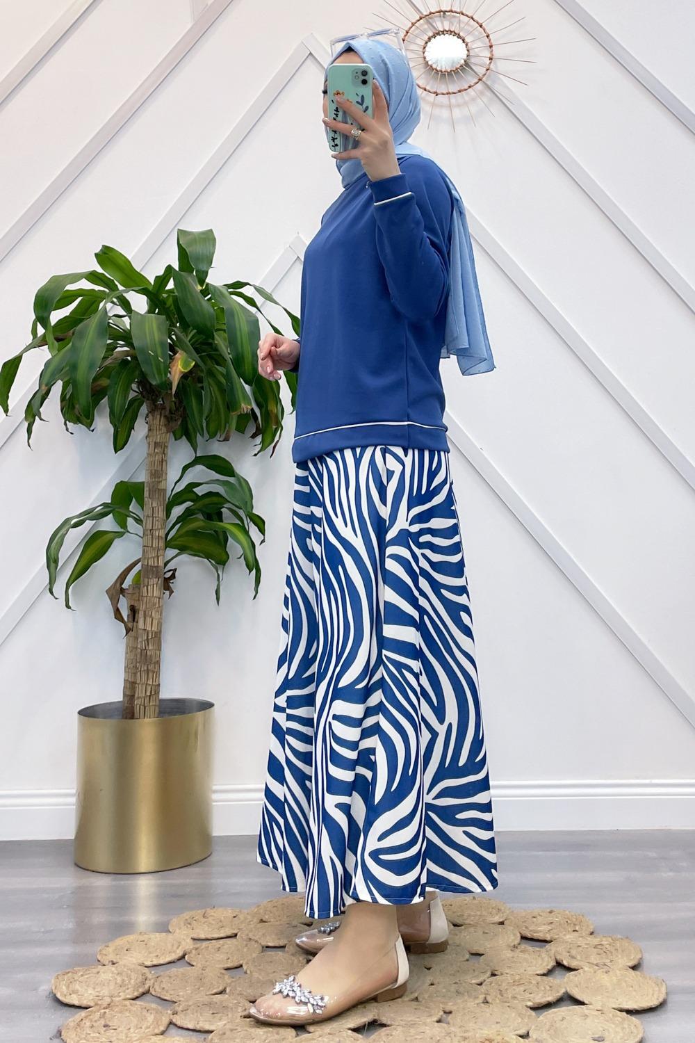 ÇİZGİLİ ETEK TAKIM