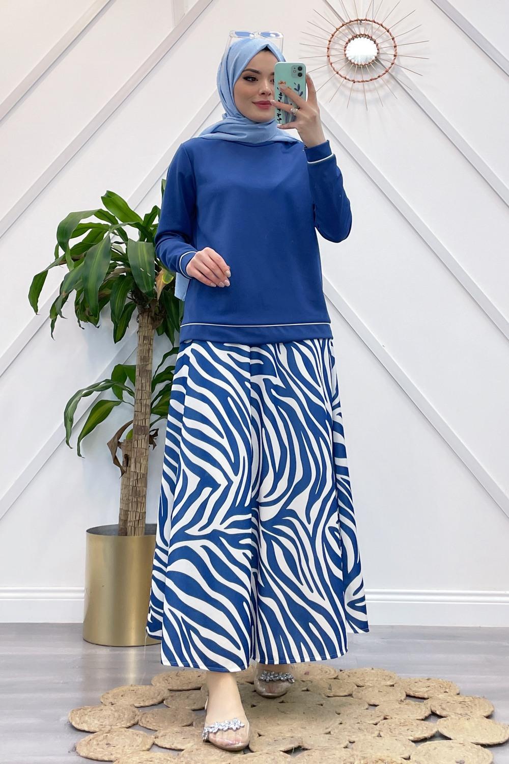 ÇİZGİLİ ETEK TAKIM