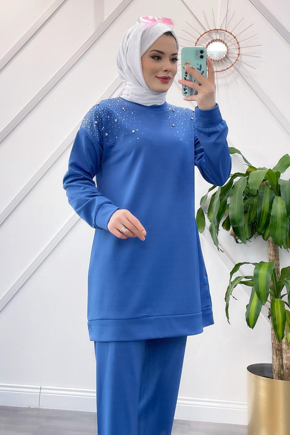 OMUZU TAŞ DETAYLI SPOR  TAKIM