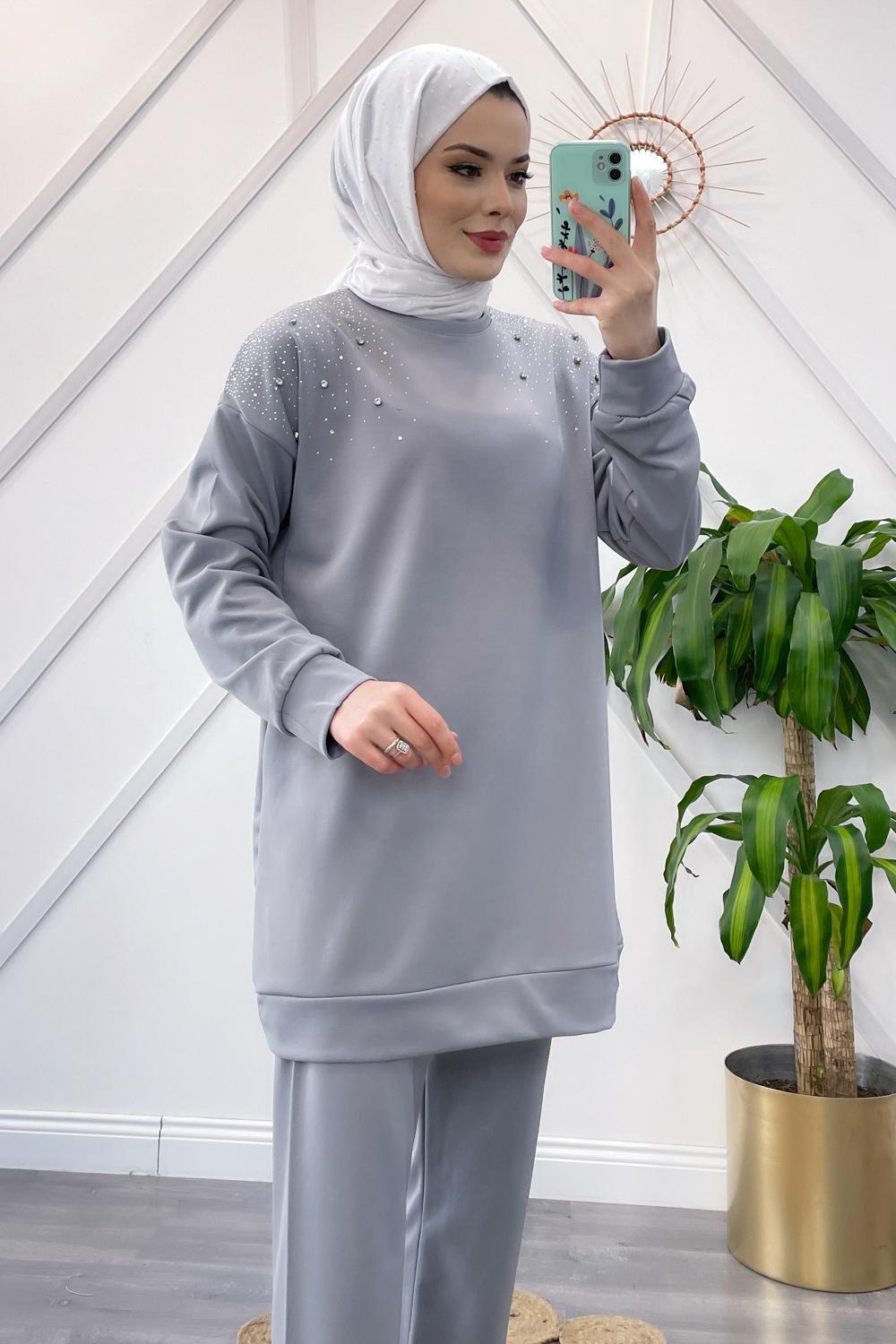 OMUZU TAŞ DETAYLI SPOR  TAKIM