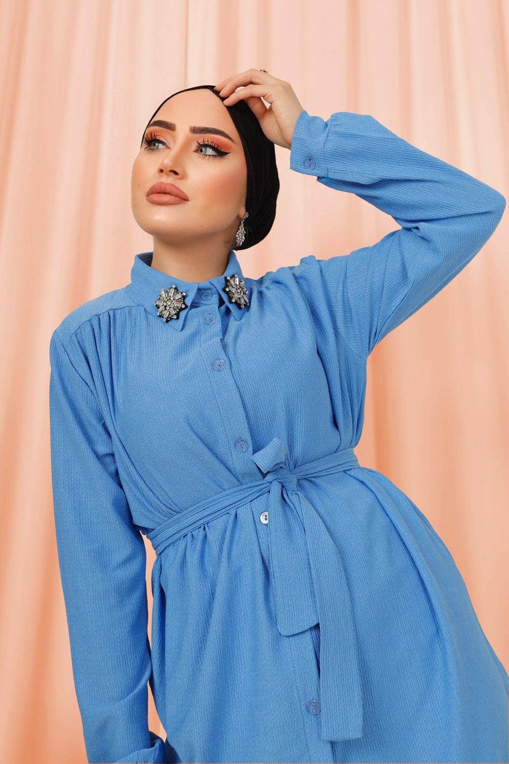 YAKASI SAVAROSKİ TAŞLI BÜRÜMCÜK TAKIM