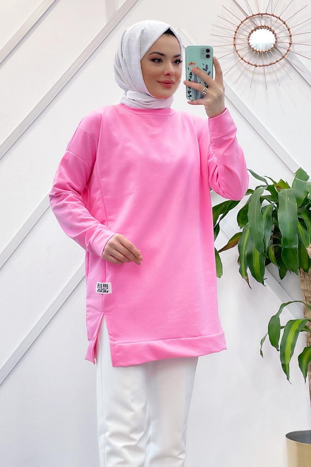 YIRTMAÇLI BASİC SWEAT