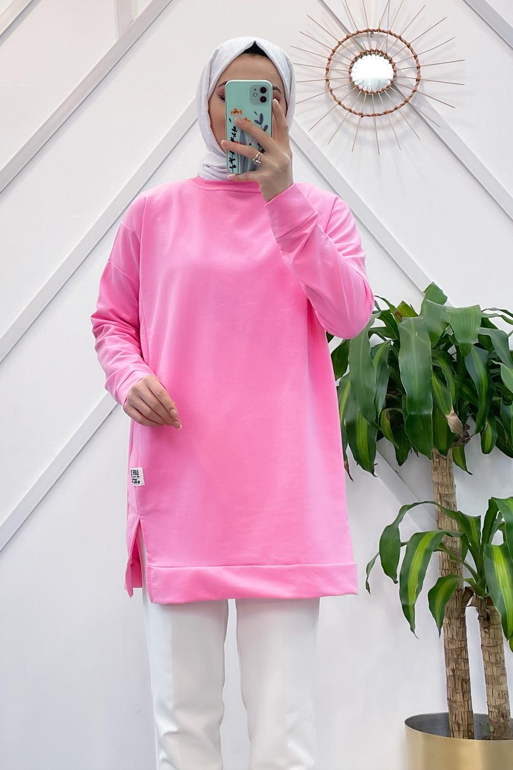 YIRTMAÇLI BASİC SWEAT